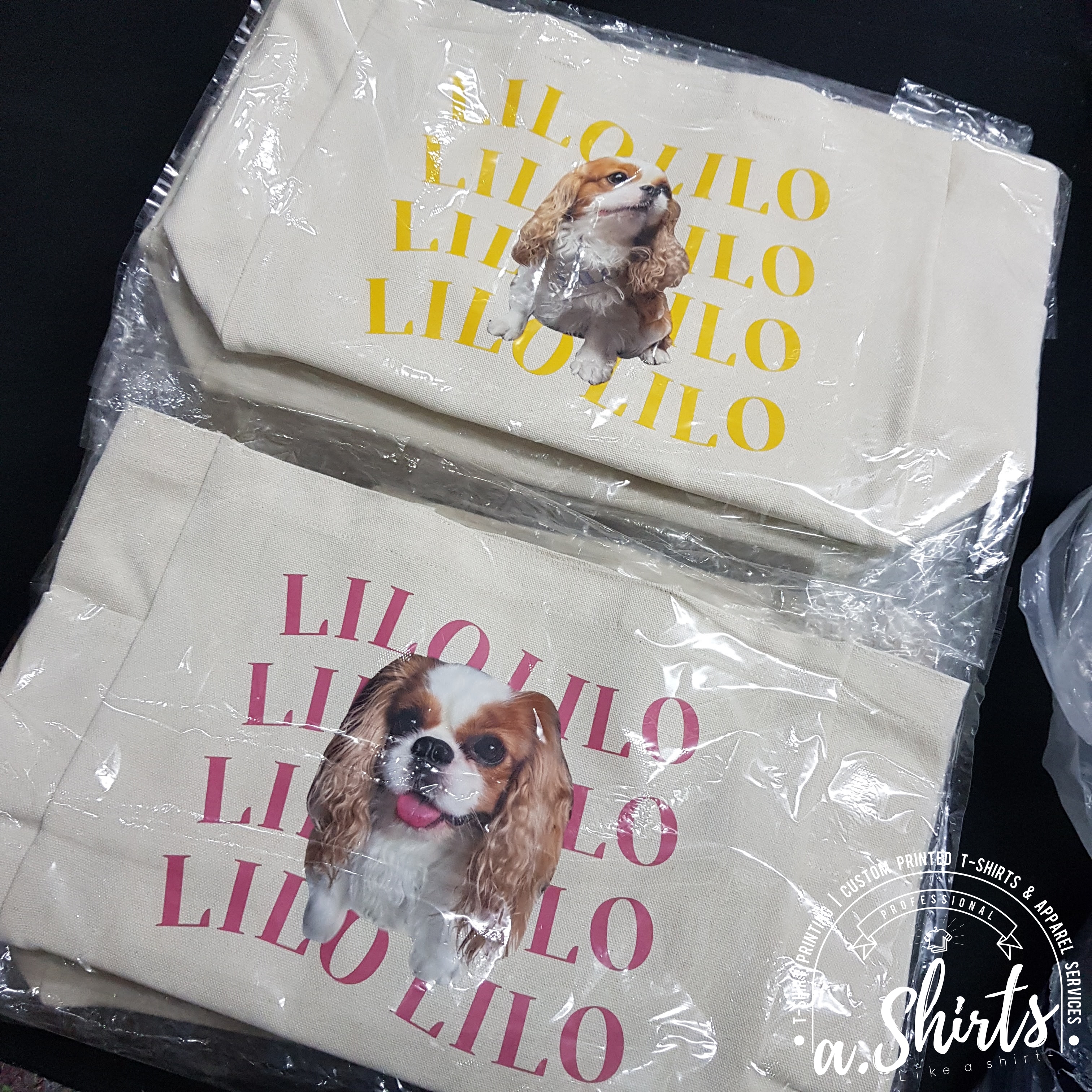 เสื้อยืดสั่งทำ ลายหน้าตัวเอง หน้าแฟน หน้าน้องหมา หน้าน้องแมว