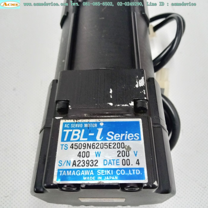 Servo Motor Tamagawa รุ่น 4509N6205E200, TBL-i Series, 200V, 400W
