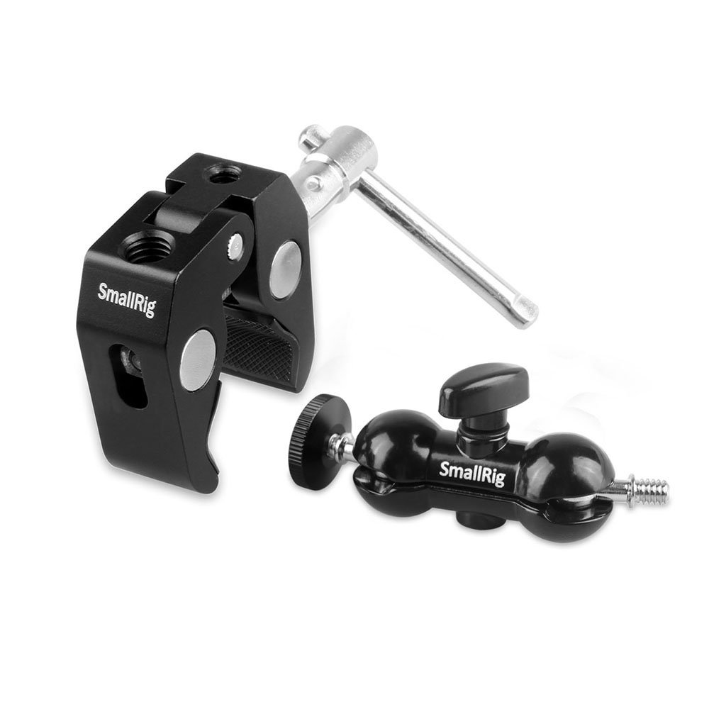 SMALLRIG® Multi-function Double BallHead with Clamp & 1/4" Screw 1138 (ByOrder รอสินค้า2-3วัน)