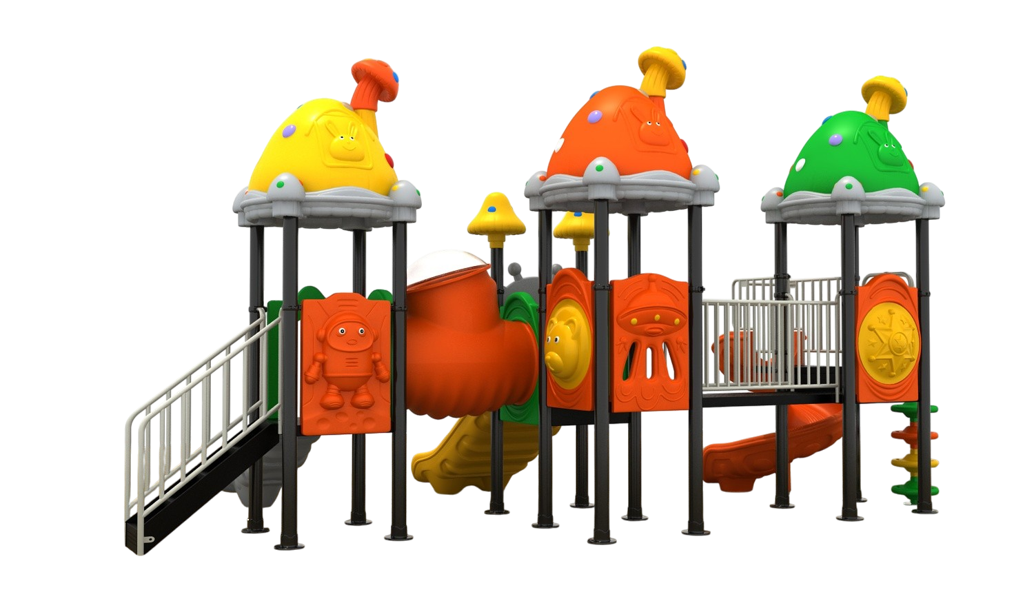 ชุด ป้อมเห็ดพาเพลิน เครื่องเล่นสนามกลางแจ้งและในร่ม