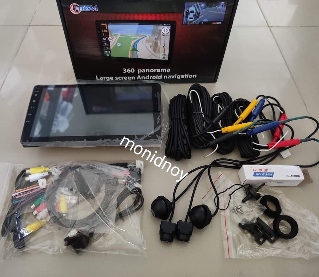 New 2Din 9" IPS รุ่นใหม่รองรับระบบกล้องรอบคัน 360องศา พร้อมชุดกล้อง4ตัว Ram2 Rom32 Android12 ระบบเสียง DSP