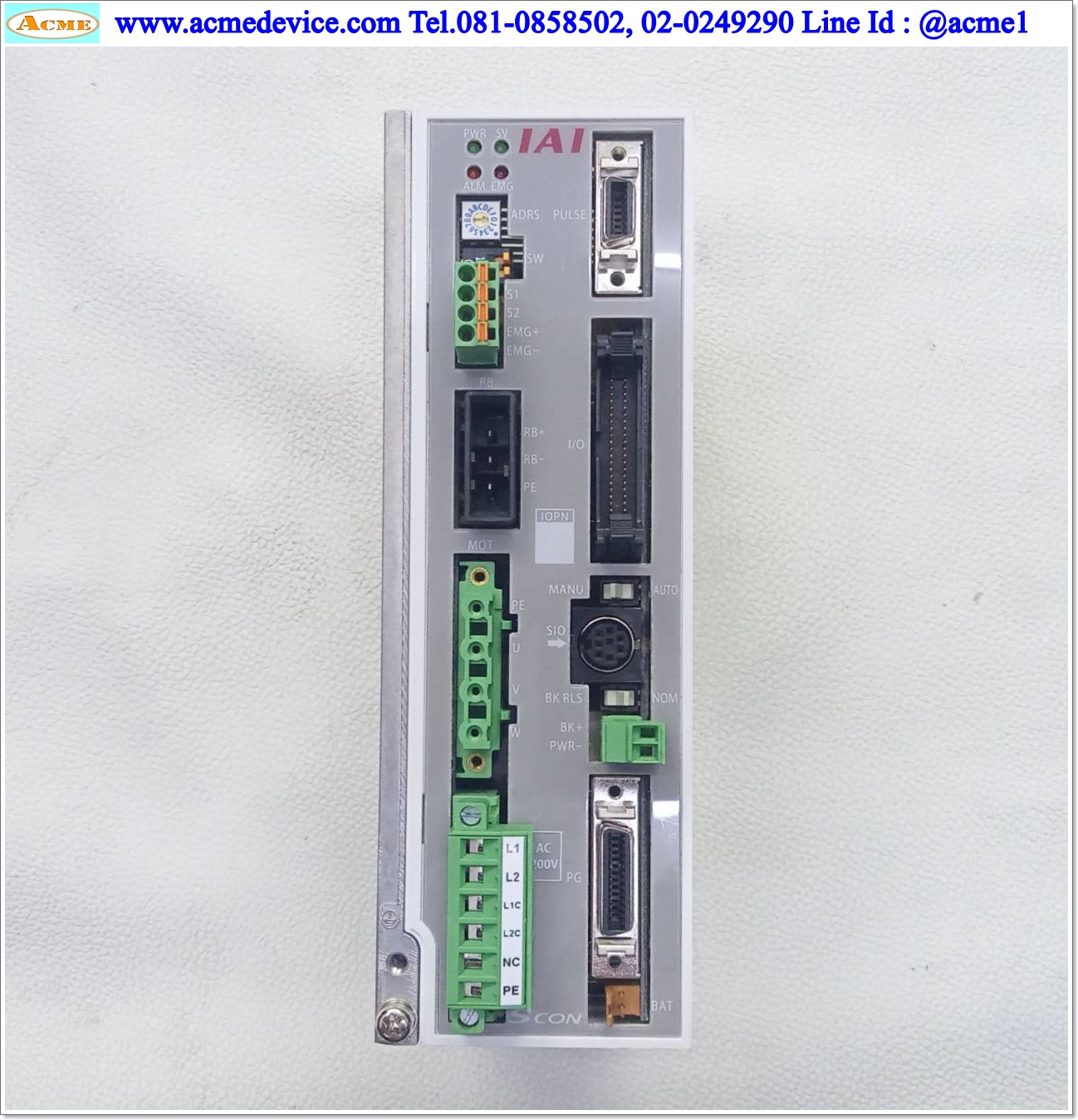 Slider IAI Drive รุ่น SCON-CA-60I-NP-3-2 & ISB-SXL-I-60-16-480-T2-S-A3E-AQ, Stroke 480 mm.