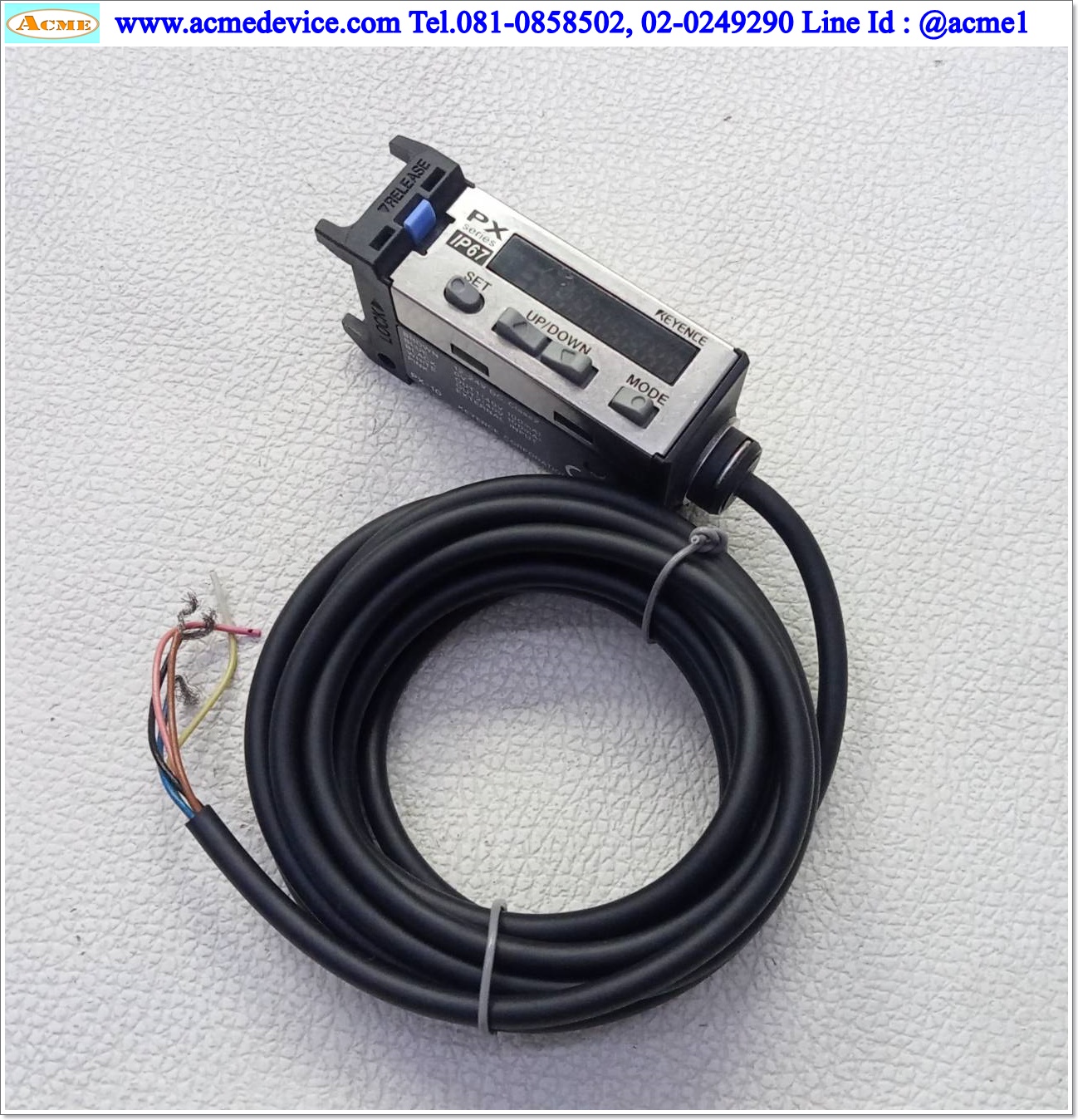 Photoelectric Amp Keyence รุ่น PX-10, NPN, LIGHT-ON / DARK-ON