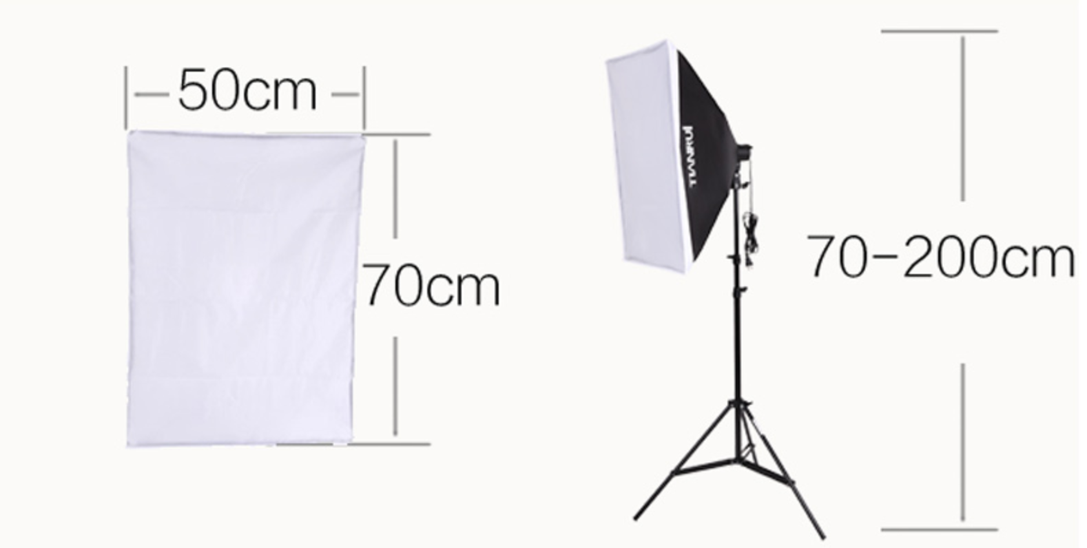 ชุดไฟSoft box พร้อมขั้วหลอด E27 สามารถใส่ได้ 4 หลอด (ราคาไม่รวมหลอดไฟ)