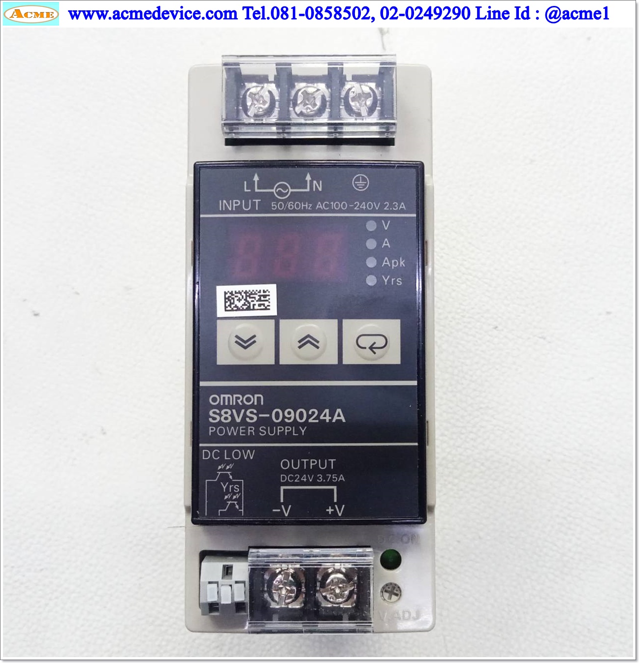 Power Supply Omron รุ่น S8VS-09024A, 24V, 3.75A, 90W