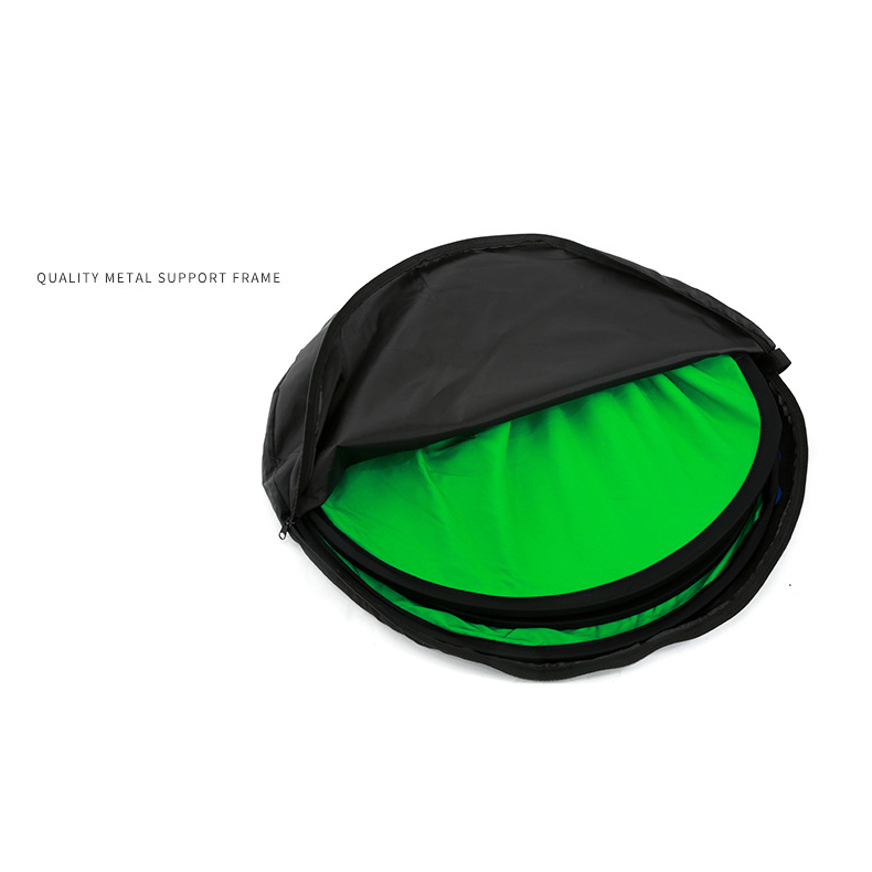 รีเฟล็ก Reflector 2in1 สีเขียว+น้ำเงิน ขนาด 150Cm x 200 Cm สำหรับใช้งาน green screen