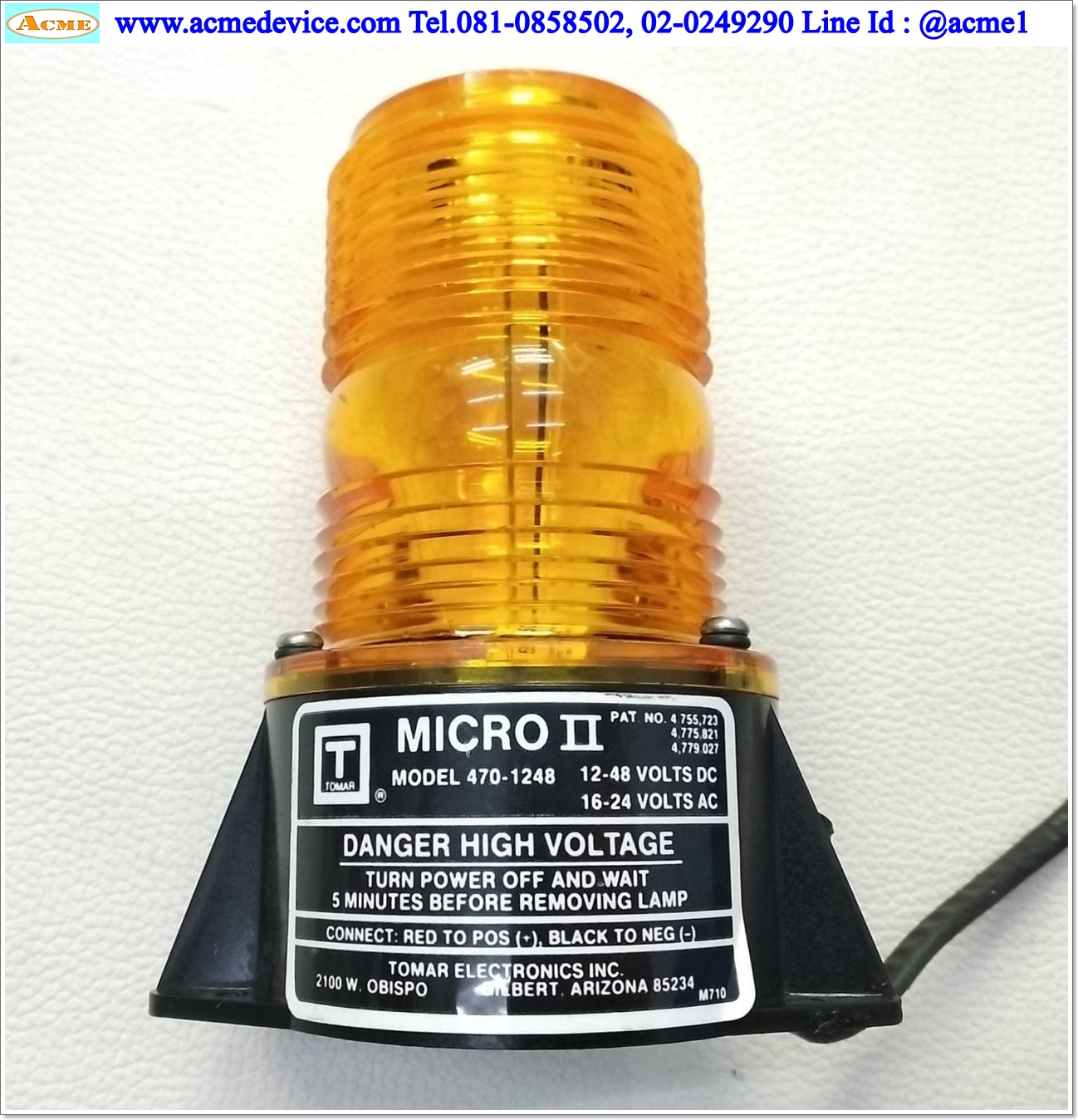 Light Indicators Tomar รุ่น 470-1280, Micro Strobe, 12-48 Vdc, 16-24 Vac