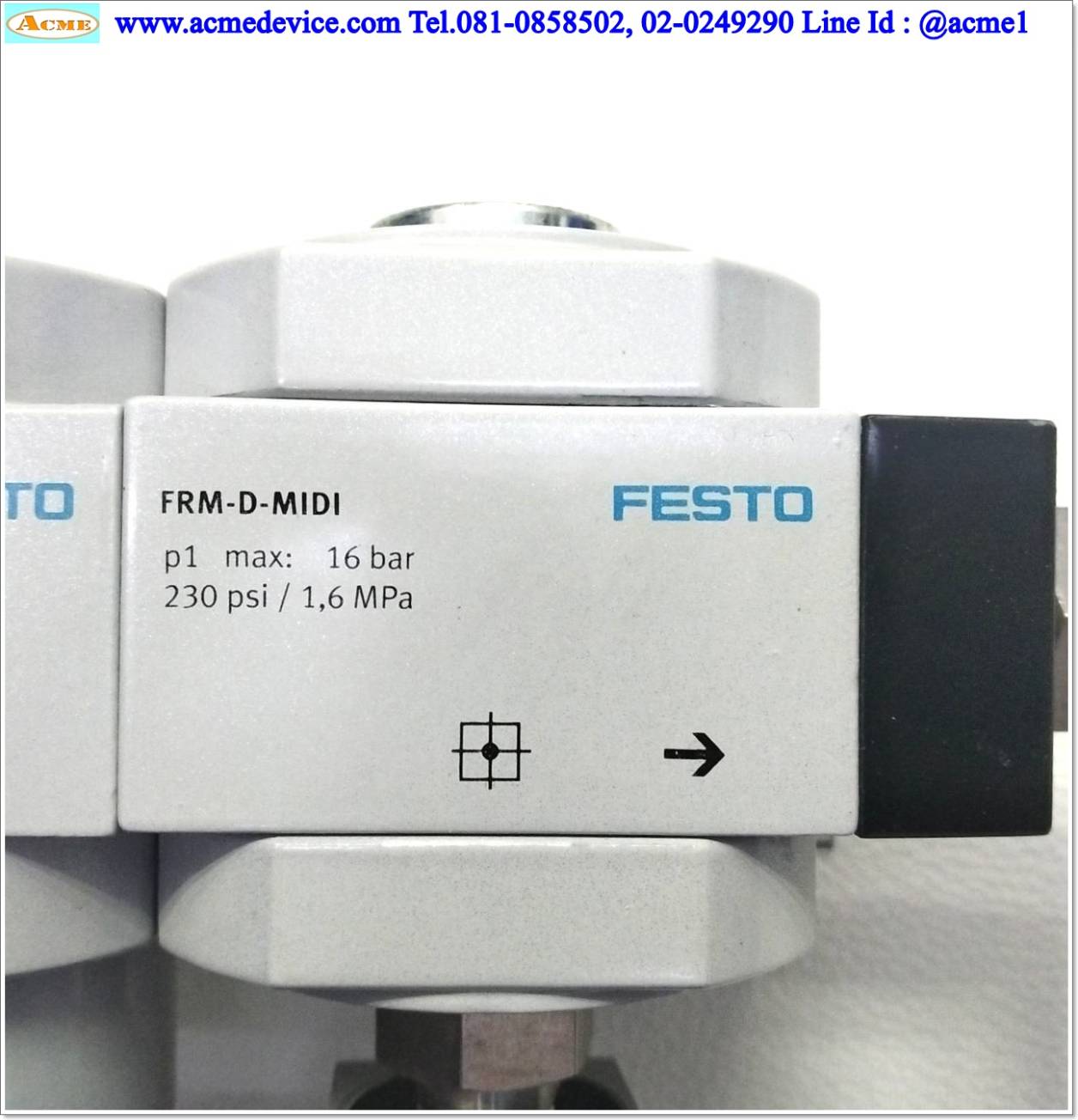 Regulator Festo รุ่น HE-D-MIDI & LFR-D-MIDI-A & HEE-D-MIDI-24 & HEL-D-MIDI & FRM-D-MIDI & PEV-1/4-B-OD