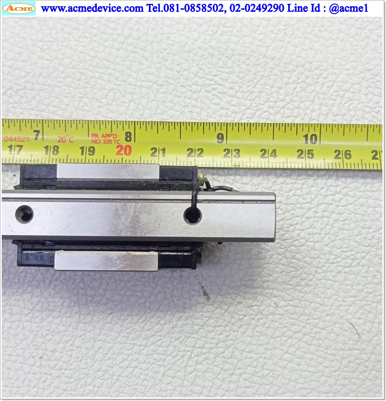 Linear Block and Rail IKO รุ่น LRXD12SL, รางสไลด์ขนาด 12 mm x 240 mm. (2 Block) (ขาว)