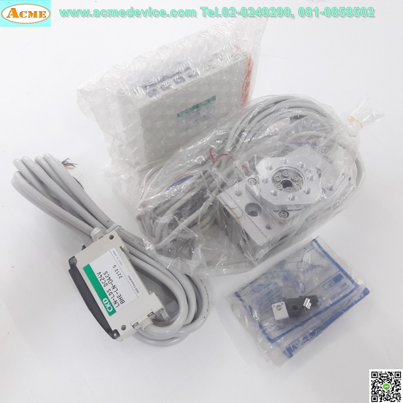 Rotary Actuator CKD รุ่น GRC-1090A3 + Controller LN-DN + Photoelectric sensor BHE-LN-04CS-10HCLDSDN, 24V