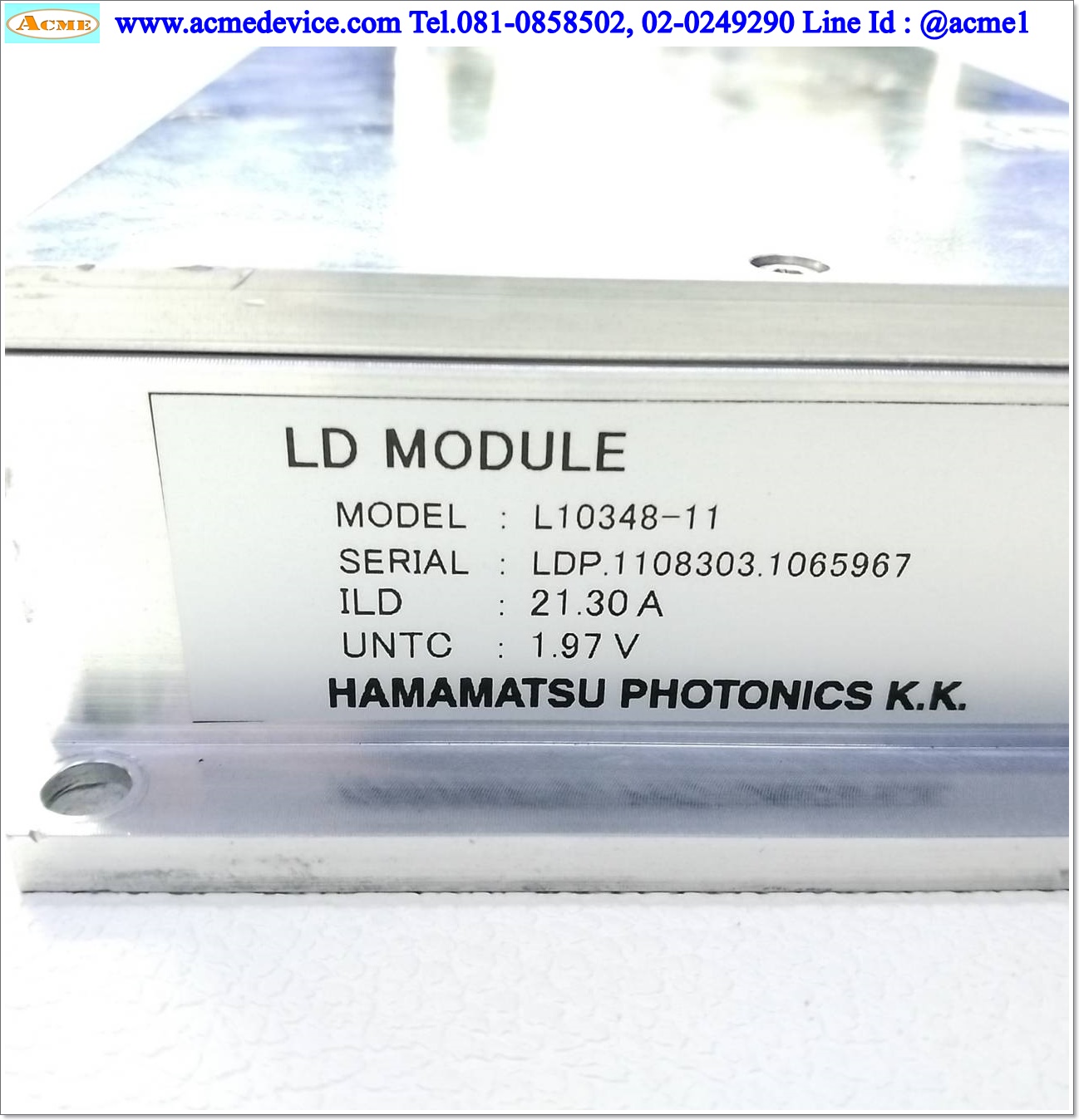 Laser LD Module Hamamatsu รุ่น L10348-11, FAP800-12W-804.0, Coherent
