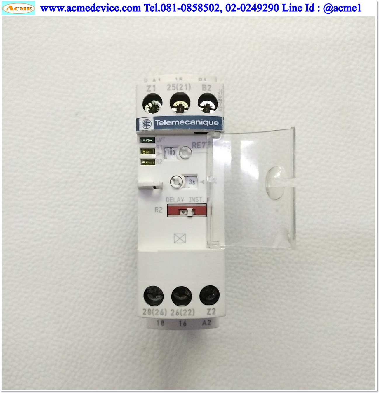 Timer Telemecanique รุ่น RE7TP13BU, 0.05s - 300h