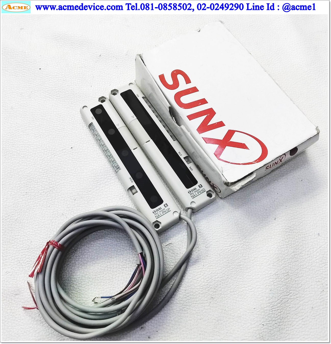 Area Sensor SUNX รุ่น NA1-PK5, NA1-PK5P + NA1-PK5D, ยาว 140 mm., ระยะ 0.1 to 1.2 M, NPN