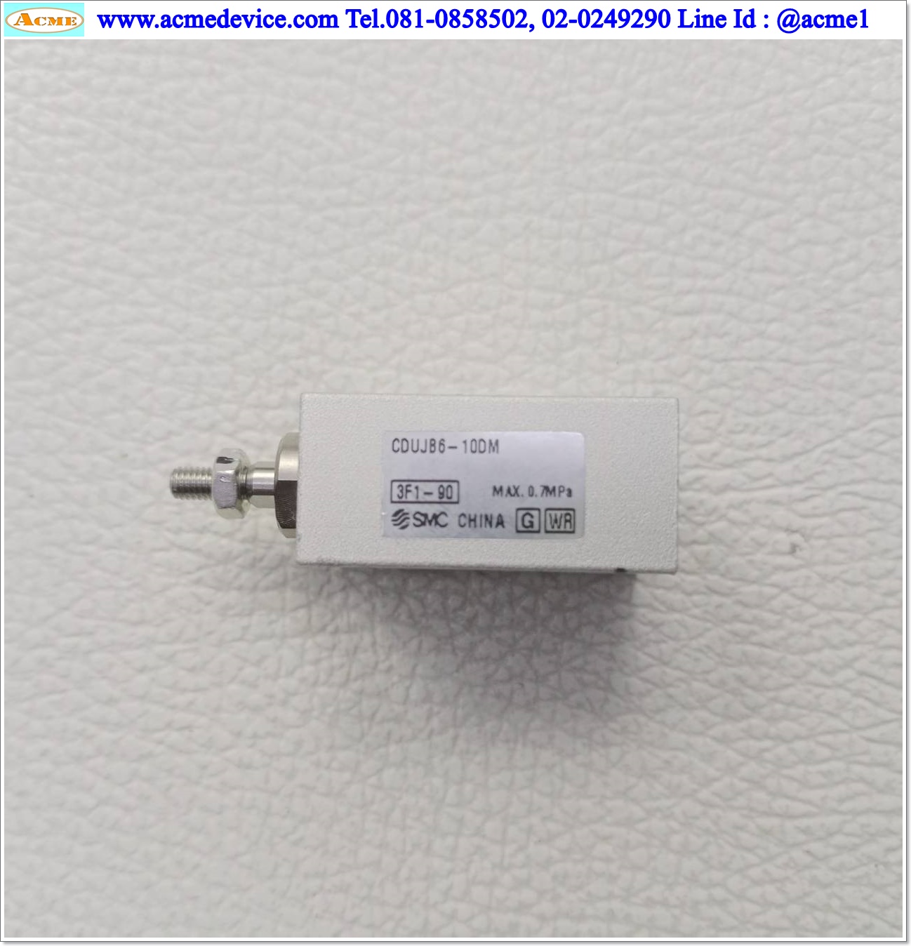 Air Cylinder SMC รุ่น CDUJB6-10DM, Bore 6 mm, Stroke 10mm