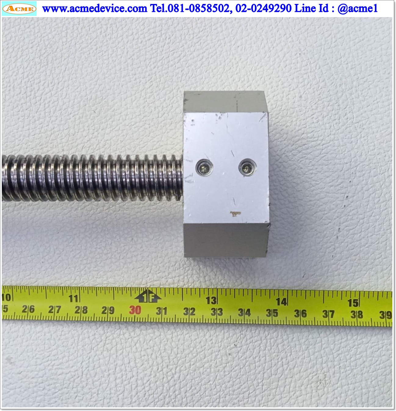 Ball Screw แกนโต 16 mm. x 350 mm., Stroke 260 mm., Pit 5