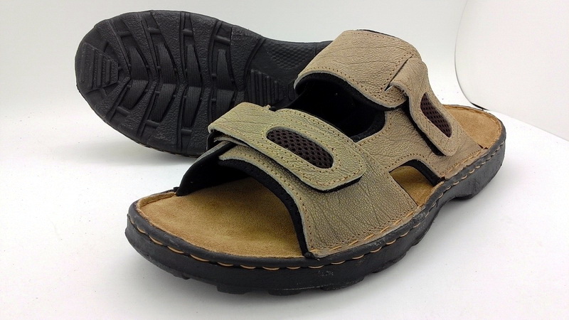 Leather sandals without backstrap (men)
