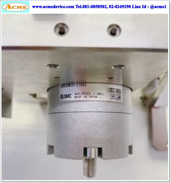 Gripper SMC รุ่น MHF2-12D1R, Bore 12 mm., Stroke 24 mm.& Rotary CRB2BW30-270SZ, size 30, 270 องศา