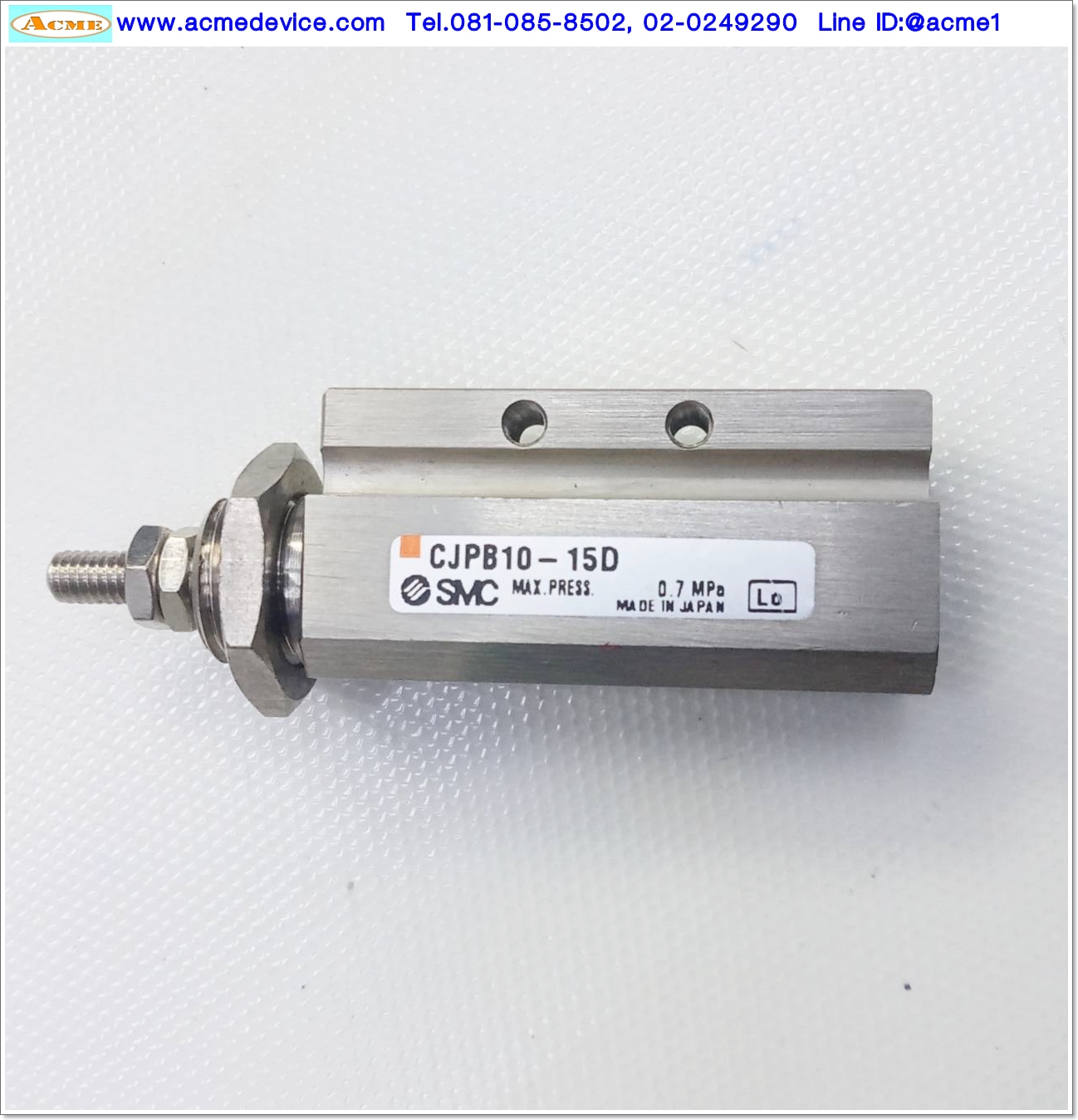 Air Cylinder SMC รุ่น CJPB10-15D, Bore 10 mm., Stroke 15 mm.