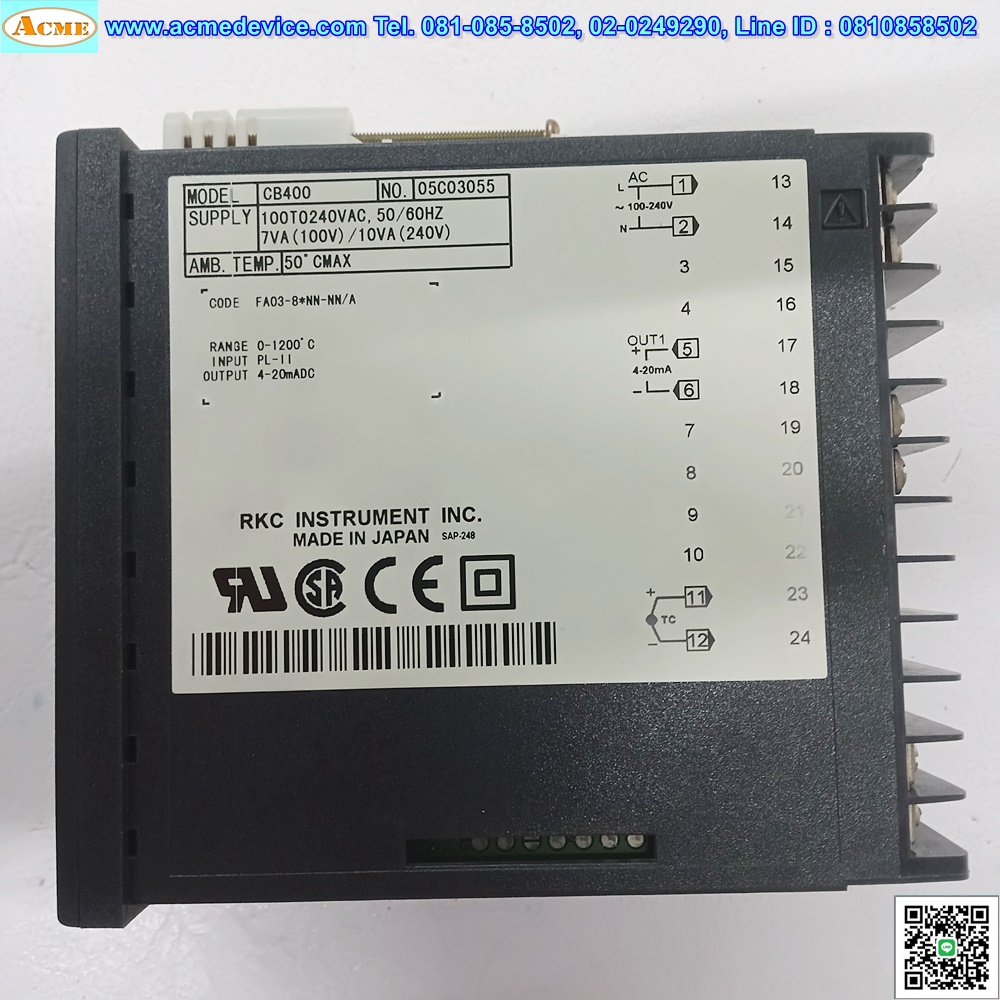 Temperature Controller RKC รุ่น CB400, 100-240VAC