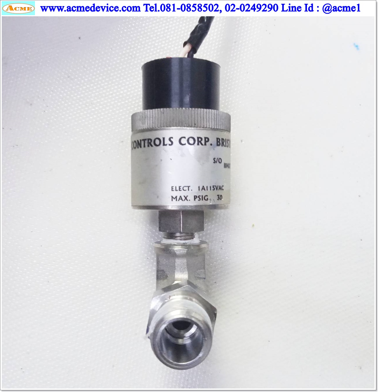 Pressure Whitman รุ่น P117G-3H-F12L, 1.5PSIG (0.103Bar), Output Contact, 1/8