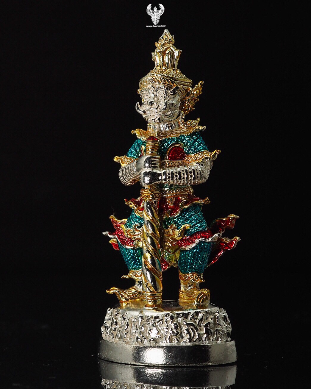 ท้าวเวสสุวรรณ "ขุมทรัพย์" ลป.แสน วัดบ้านหนองจิก 🌾เนื้อเงินลงยาพิเศษ