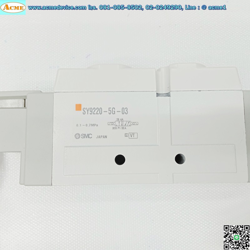 Solenoid Valve SMC รุ่น SY9220-5G-03, 2 คอยส์, 24V, 5/2