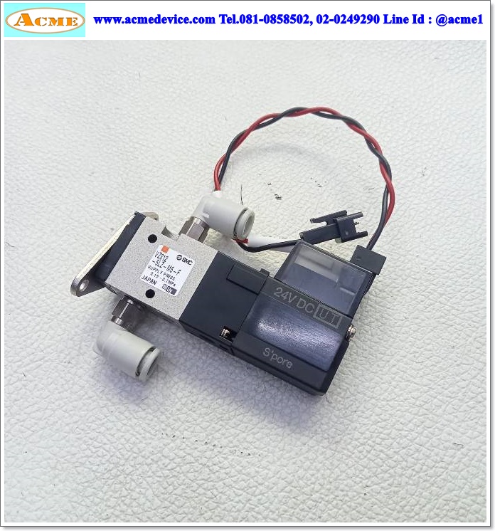 Solenoid Valve SMC รุ่น VZ312-5LZ-M5-F, 2-position, coil 24Vdc, 0.15 - 0.7MPa