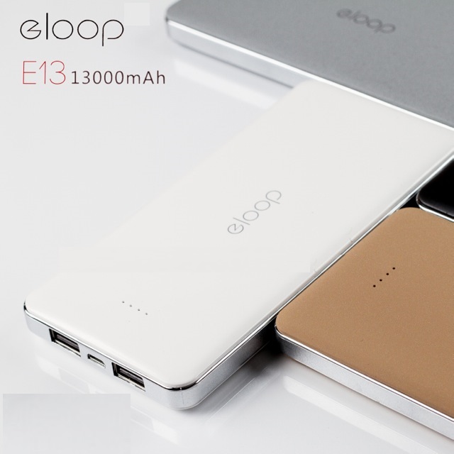 แบตสำรอง Powerbank eloop E13 13,000 mAh สีขาว แท้100% ราคาถูก