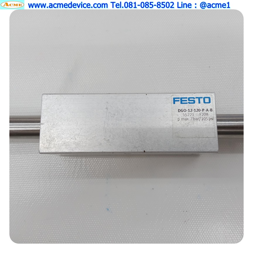 Rodless Cylinder Festo รุ่น DGO-12-120-P-A-B, Bore 12 mm., Stroke 120 mm.