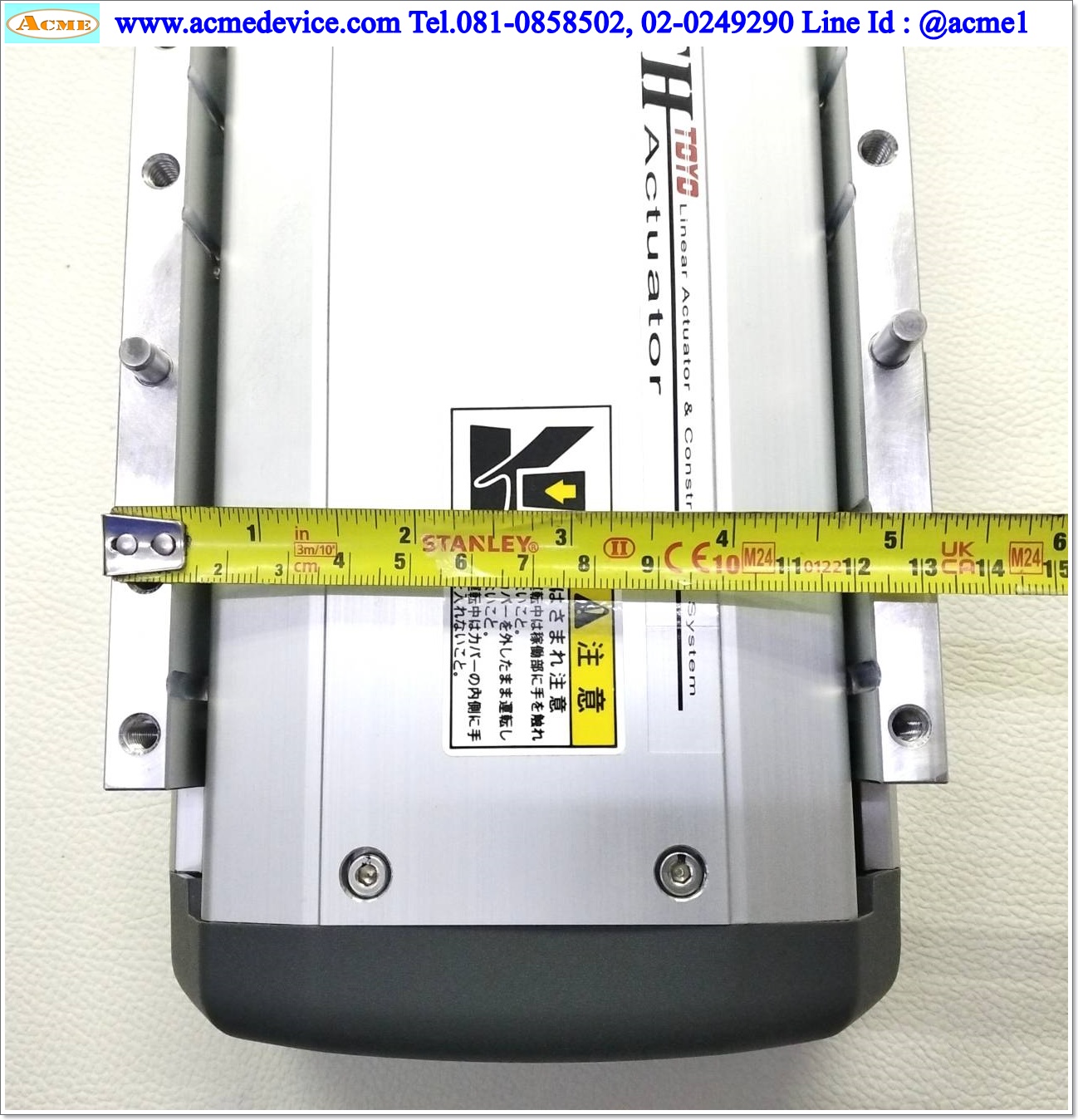แกนสำเร็จรูป Ball Screw Toyo รุ่น ETH14-L5-400-BL-M20B-C4-P, ขนาด 135 x 660 mm., แกนโต 15 mm., Stroke 400 mm., Pit 5 mm.