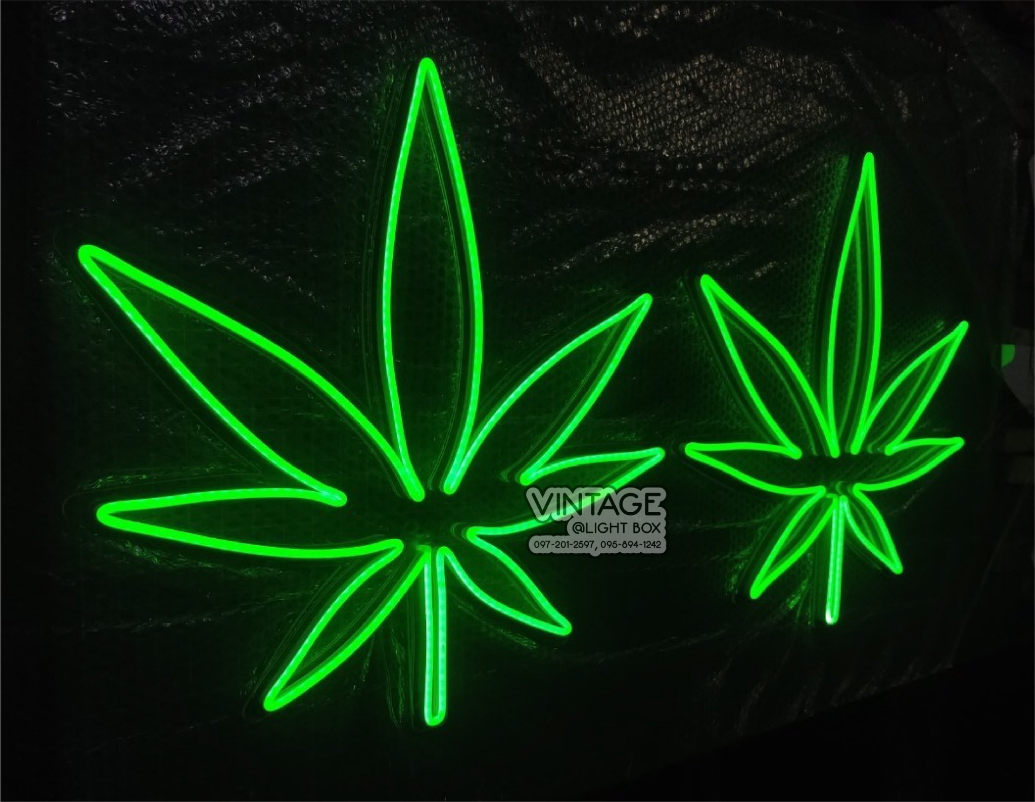 ป้ายไฟนีออนFlex แสงสีเขียว