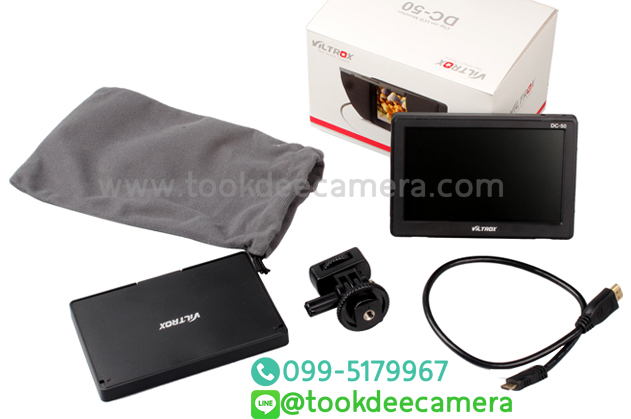 จอภาพViltrox DC-50 HDMI ขนาด 5นิ้ว สำหรับกล้อง DSLR หรือกล้องวิดีโอ