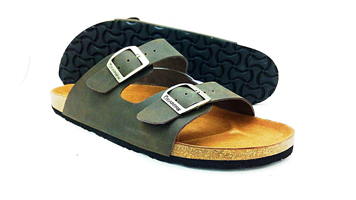 Cork sole leather sandal ( lady)