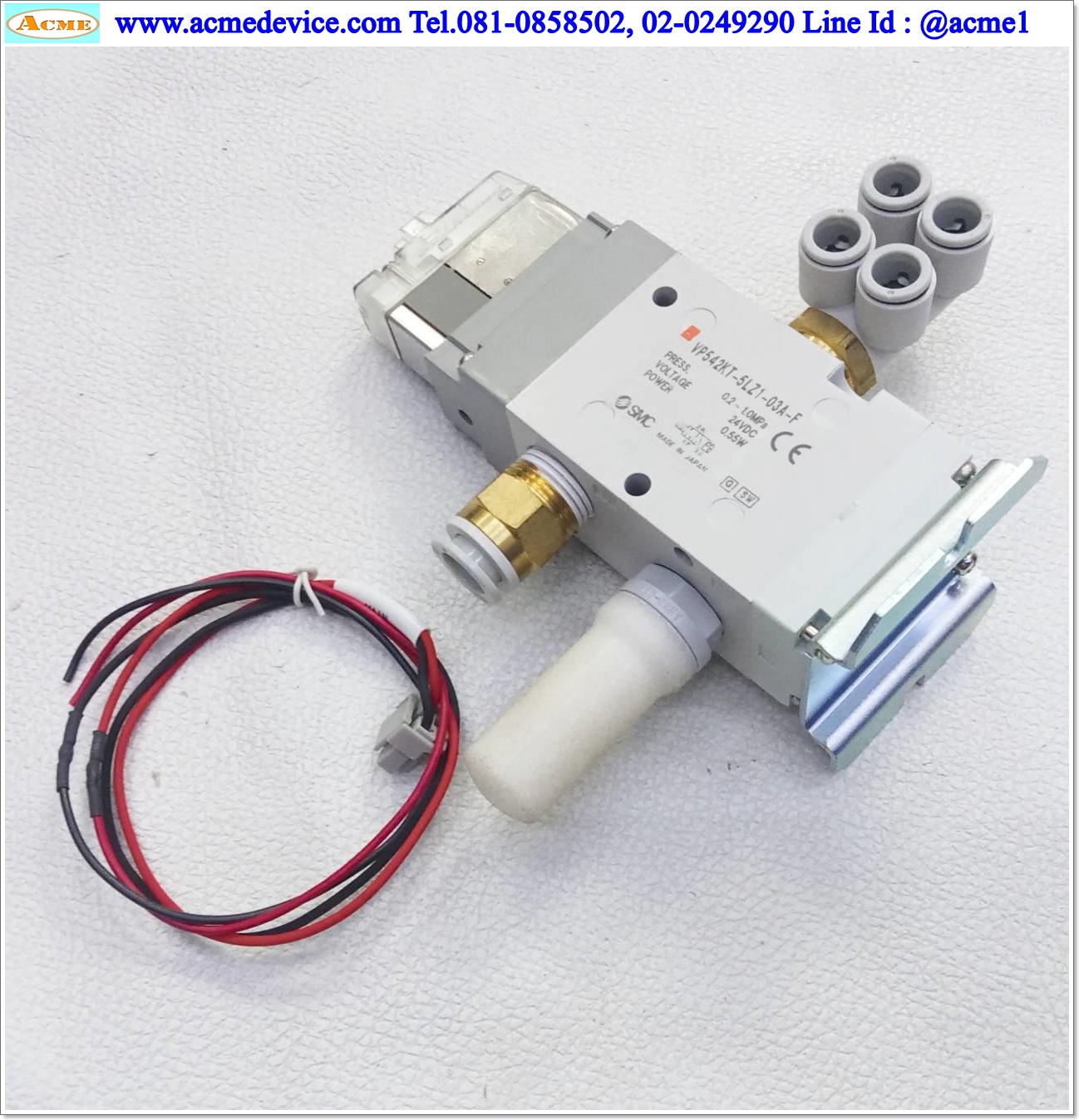 Solenoid Vavle SMC รุ่น VP542KT-5LZ1-03A-F, 3/2, 24Vdc