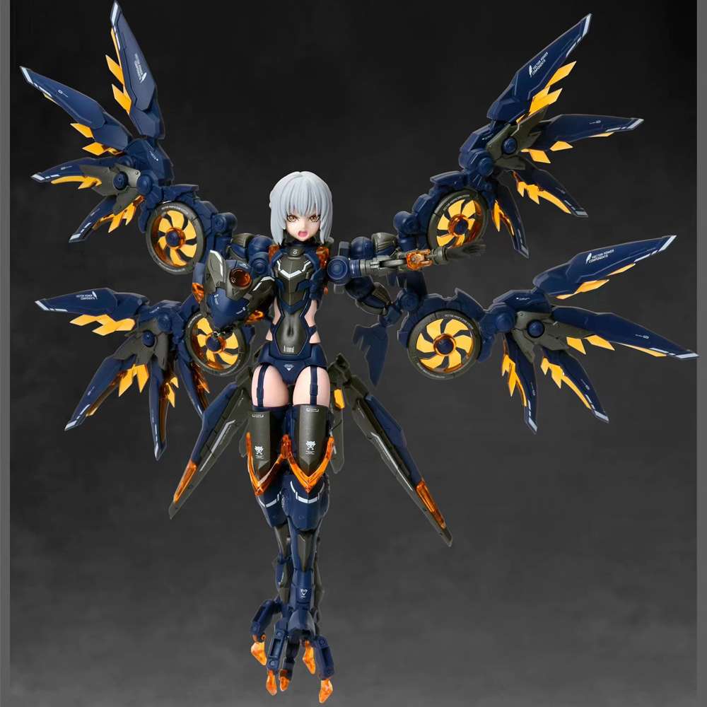 1/12 CYBER FOREST [FANTASY GIRLS] HURRICANE ASSAULT REVENGER PROTOTYPE YAEGER PLASTIC MOEK KIT หุ่นประกอบจีน ค่าย NUKE MATRIX