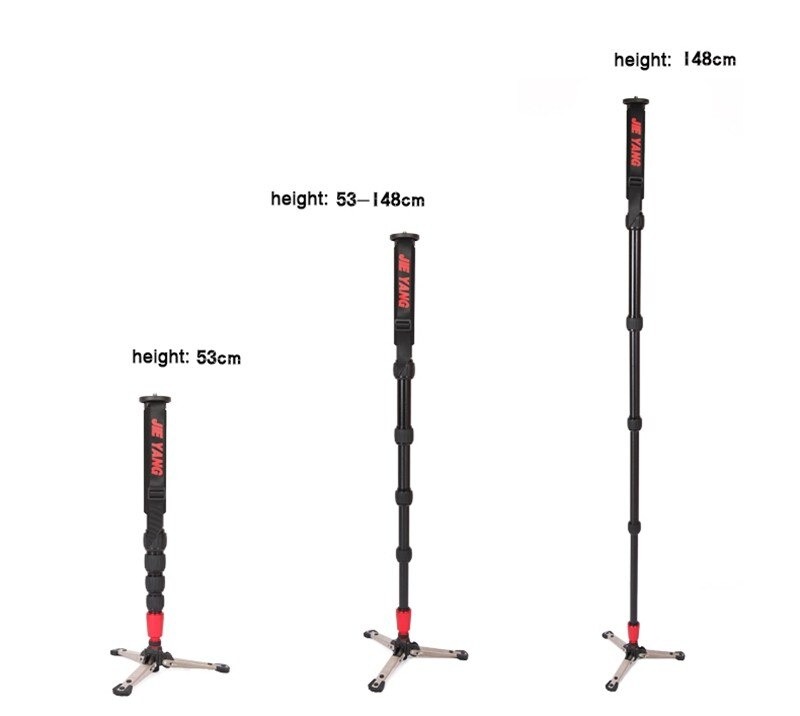 ขาตั้งโมโนพอด(ขาเดียว) JIEYANG JY0506 Monopod พร้อมหัวแพนวิดีโอ ความสูง 1.6 เมตร