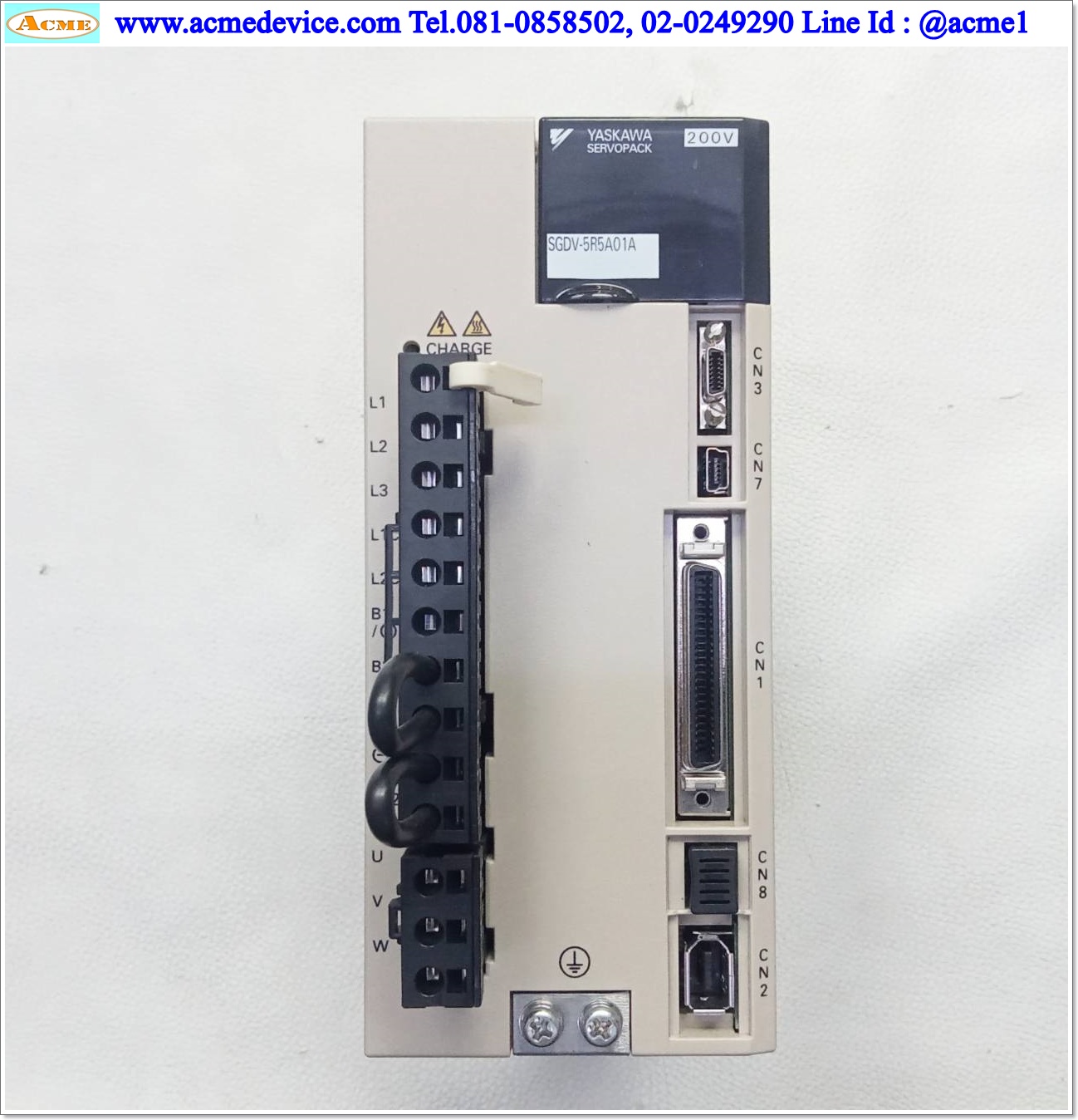 Servo Drive Yaskawa รุ่น SGDV-5R5A01A & Motor SGMPS-08ACA21-E, 750W