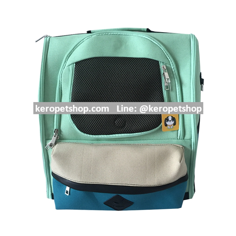 กระเป๋าใส่สุนัข แมว กระเป๋าใส่สัตว์เลี้ยง หิ้วได้ สะพายได้ เปิดข้างได้