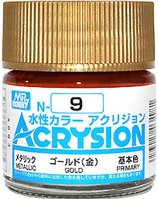 ACRYSION N9 METALLIC GOLD สีทอง สีทาหรือพ่นสุตรน้ำ