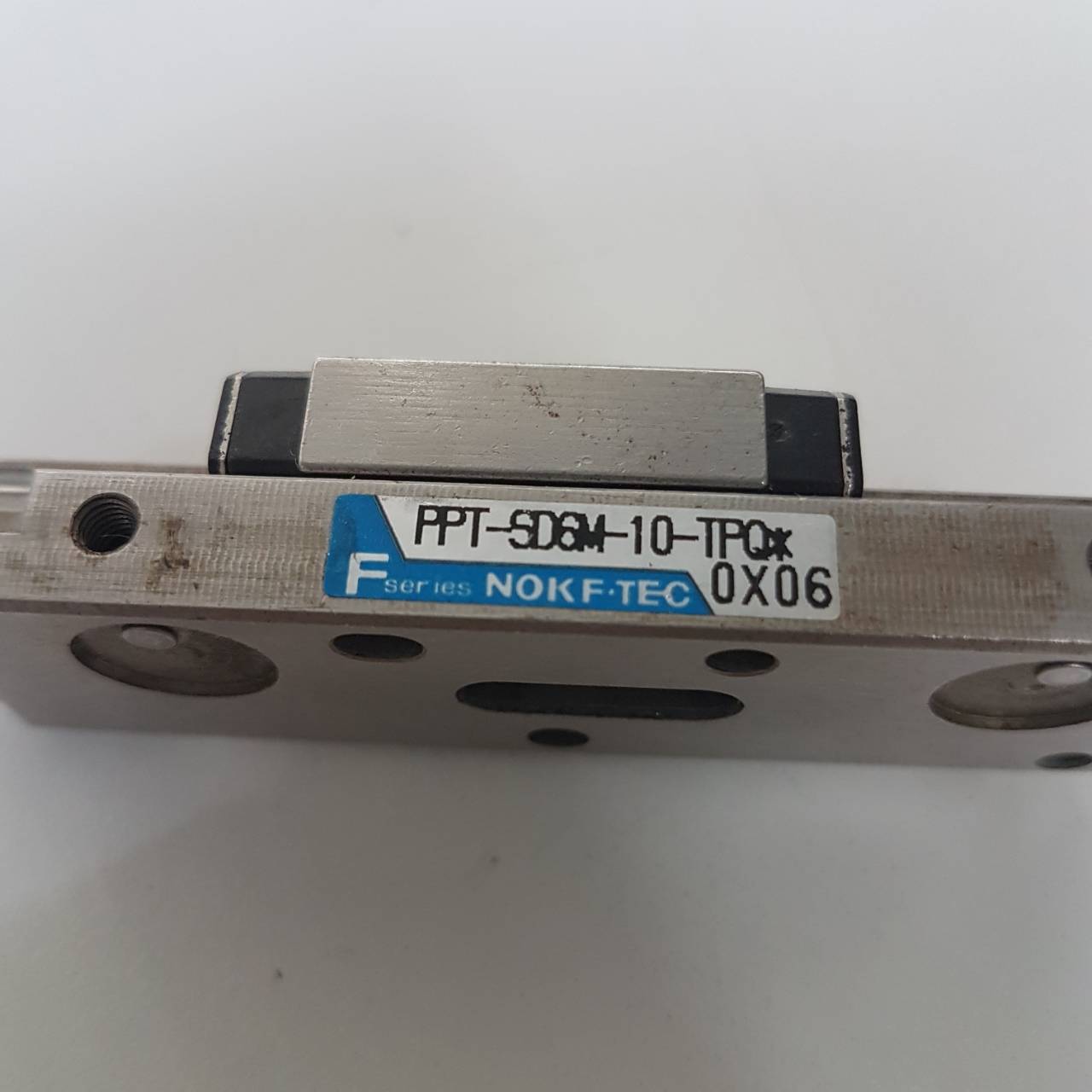 Linear Air Cylinder New-Era รุ่น PPT-SD6M-10-TPQ, Bore 6 mm, Stroke 10 mm, รางไลด์ขนาด 7 mm x 60 mm