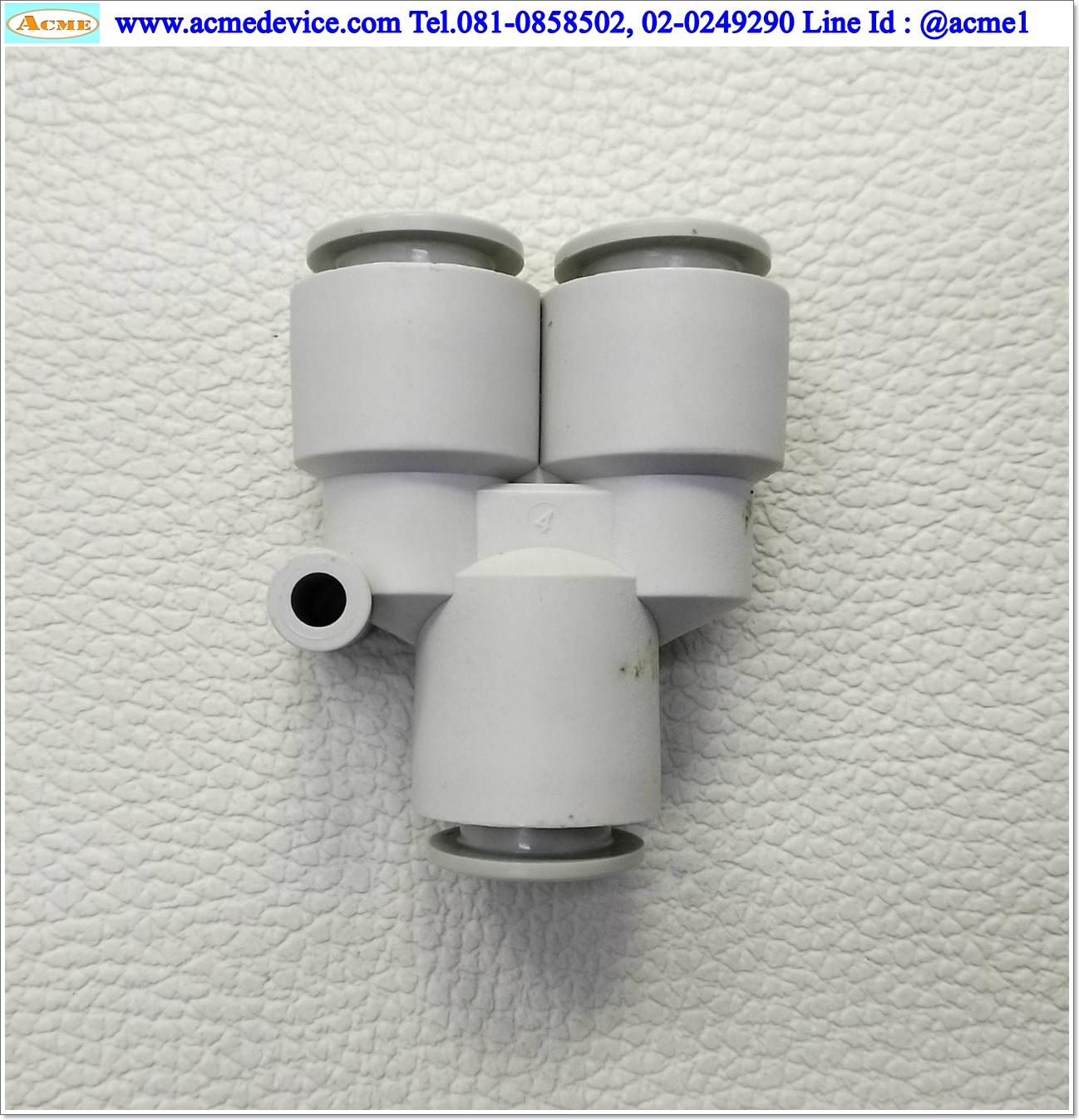 ข้อต่อลม SMC รุ่น KQ2U12-00A, Union Y, สายลม 12 มม.