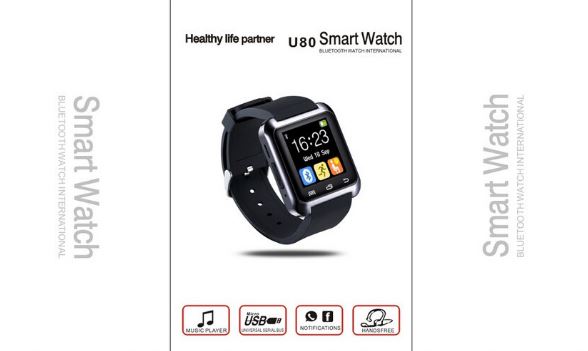 นาฬิกา SmartWatch U8 แท้ สีแดง พร้อม Bluetooth