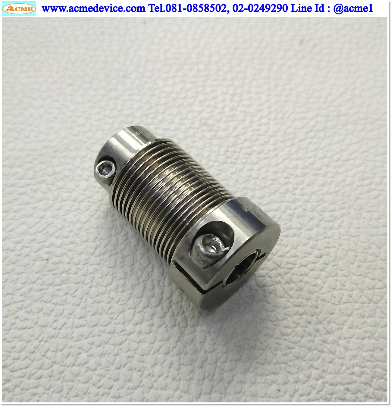 Coupling ขนาด ID 5/8 mm, OD 19 mm., L 36 mm.