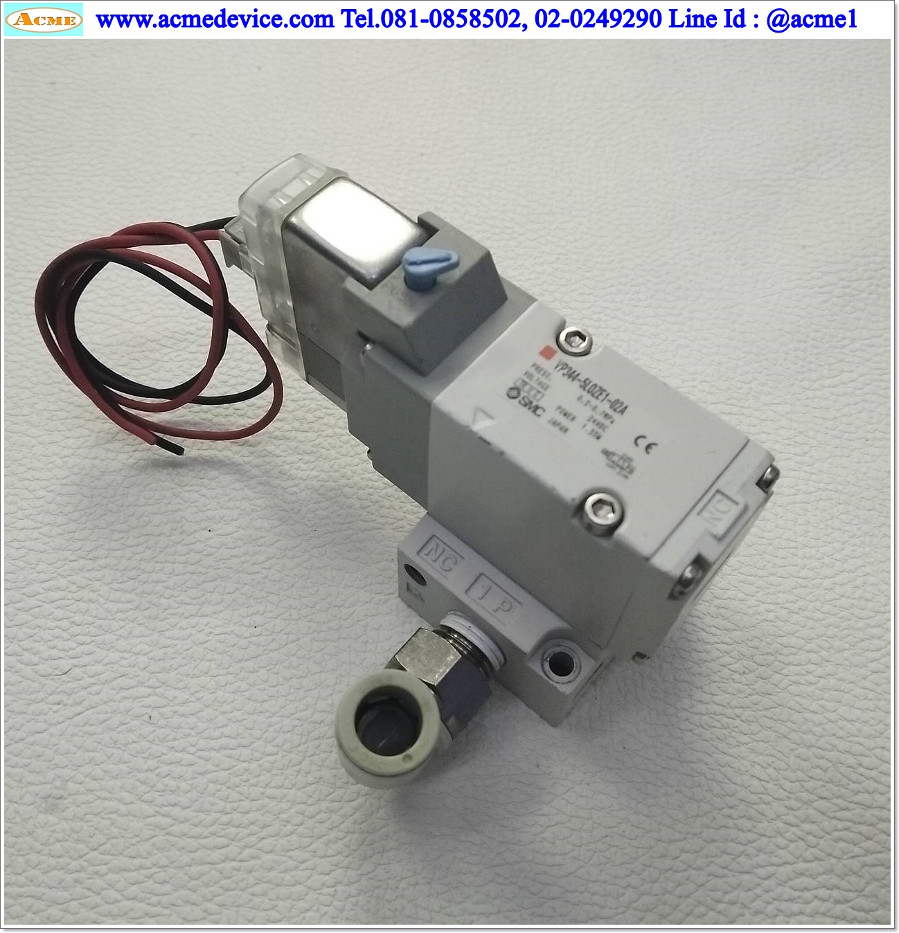 Solenoid Vavle SMC รุ่น VP344-5LOZE1-02A, 3/2, 24Vdc