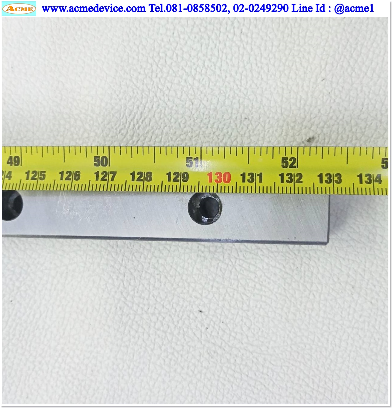 Linear Block and Rail IKO รุ่น MXSL20, รางสไลด์ขนาด 20 mm x 1330 mm. (2 Block) ( ขาว )