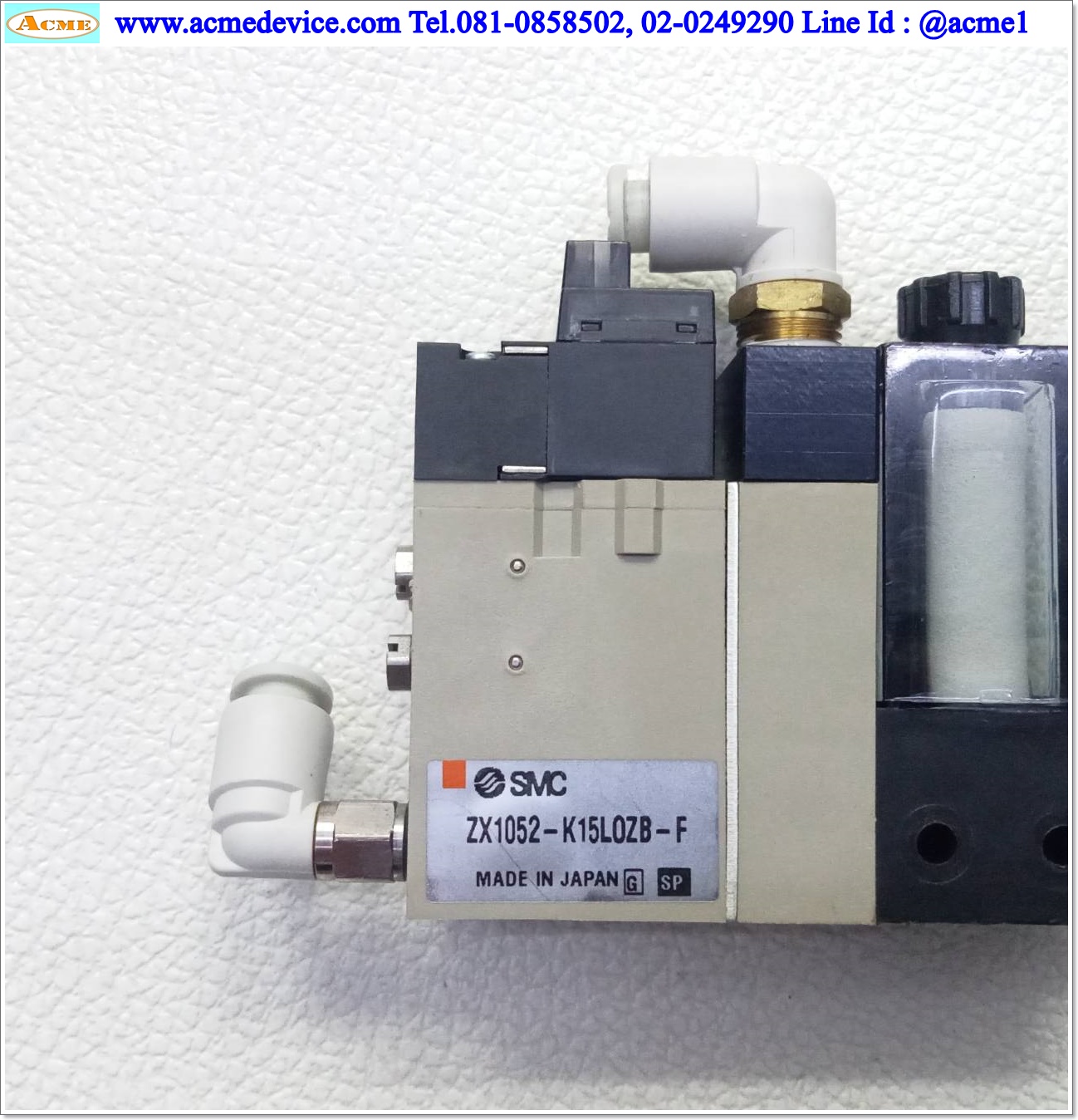Vacuum Ejector SMC รุ่น ZX1052-K15L0ZB-F+VJ114-5L0ZB, 24V