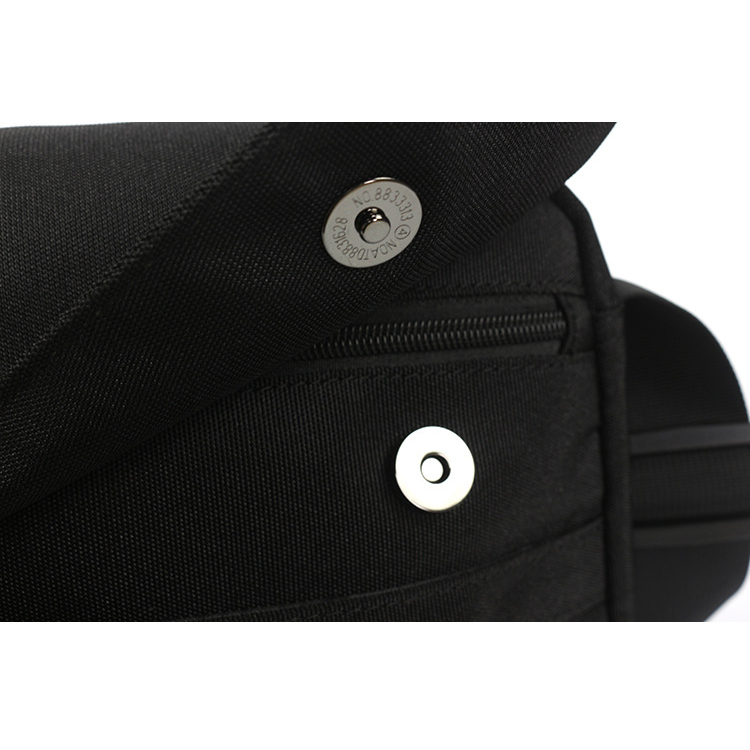 กระเป๋าแมสเซนเจอร์ กระเป๋าสะพายข้าง end&start black compact แม่เหล็ก ฝากระเป๋า