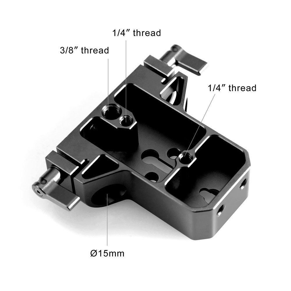 SMALLRIG® Baseplate with Dual 15mm Rod Clamp 1674 (ByOrder รอสินค้า2-3วัน)