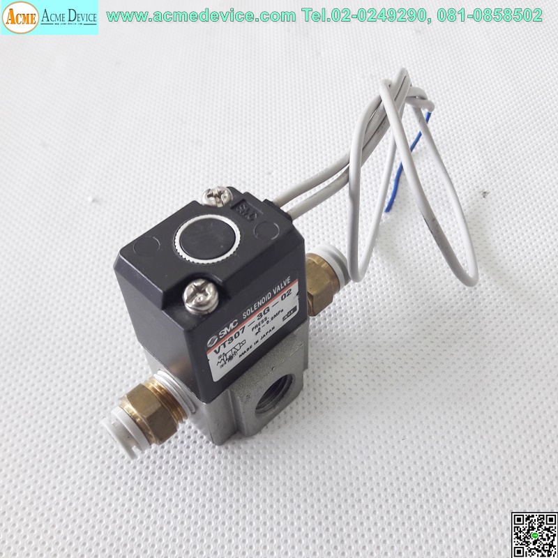 Solenoid Valve SMC รุ่น VT307-3G-02, coil 110