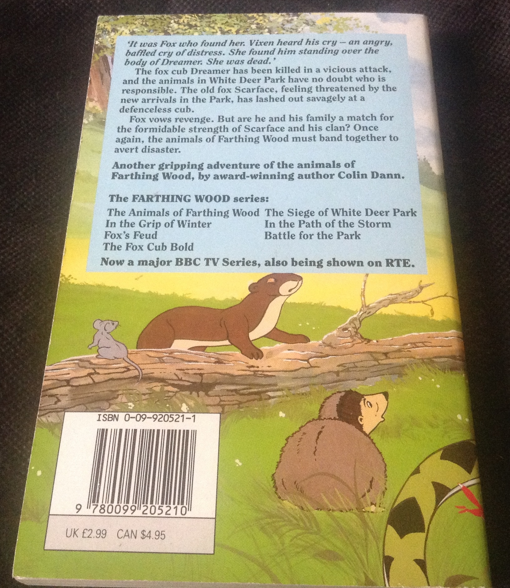 The Animals of Farthing Wood Fox's Feud by Colin Dann ราคา 120